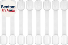 Child Safety Cabinet Locks, 8-Pack, Easy Install with 3M Adhesive, No Screws or