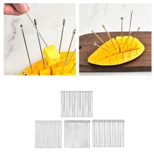 20Pcs Stainless Steel Fruit Sticks Lunch Accessories Fruit Skewers for Fruits