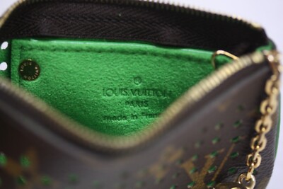 Louis Vuitton Limited Edition Green Monogram Perforated Pochette