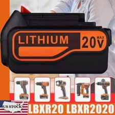 20Volt Battery / Charger FOR Black and Decker 20V MAX Lithium ion LBXR20 LBX20