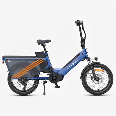 ENGWE LE20 250W Cargo Elektrofahrrad mit Mittelmotor Drehmomentsensor 48V 19.2Ah