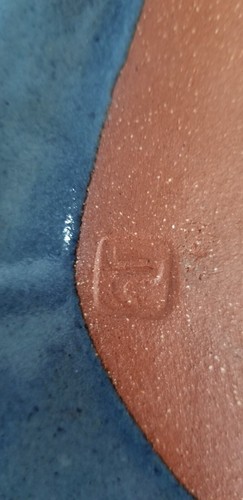 Studio Art Pottery Red Clay Plate or Platter 11x11 Red Chili Peppers Dots - Picture 8 of 14