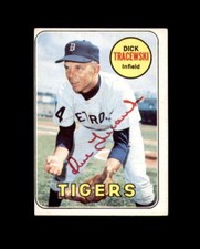 Dick Traceweski Hand Signed 1969 Topps Detroit Tigers Autograph