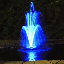 Ocean Mist Magic Pond Floating Fountain PJ2000-6C w/ 1580 GPH Pump, 360 RGB LEDs