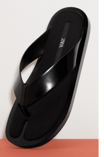 zara minimal flat sandals