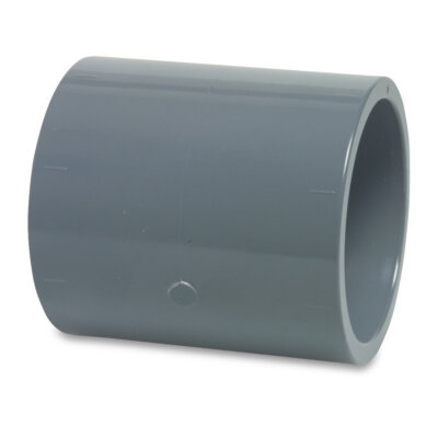Mega Muffe PVC-U Klebemuffe 10 - 16 bar Grau