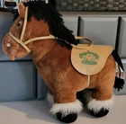 Vintage Cabbage Patch Kids Plush Show Pony 1984 Brown w/Bridle & Saddle