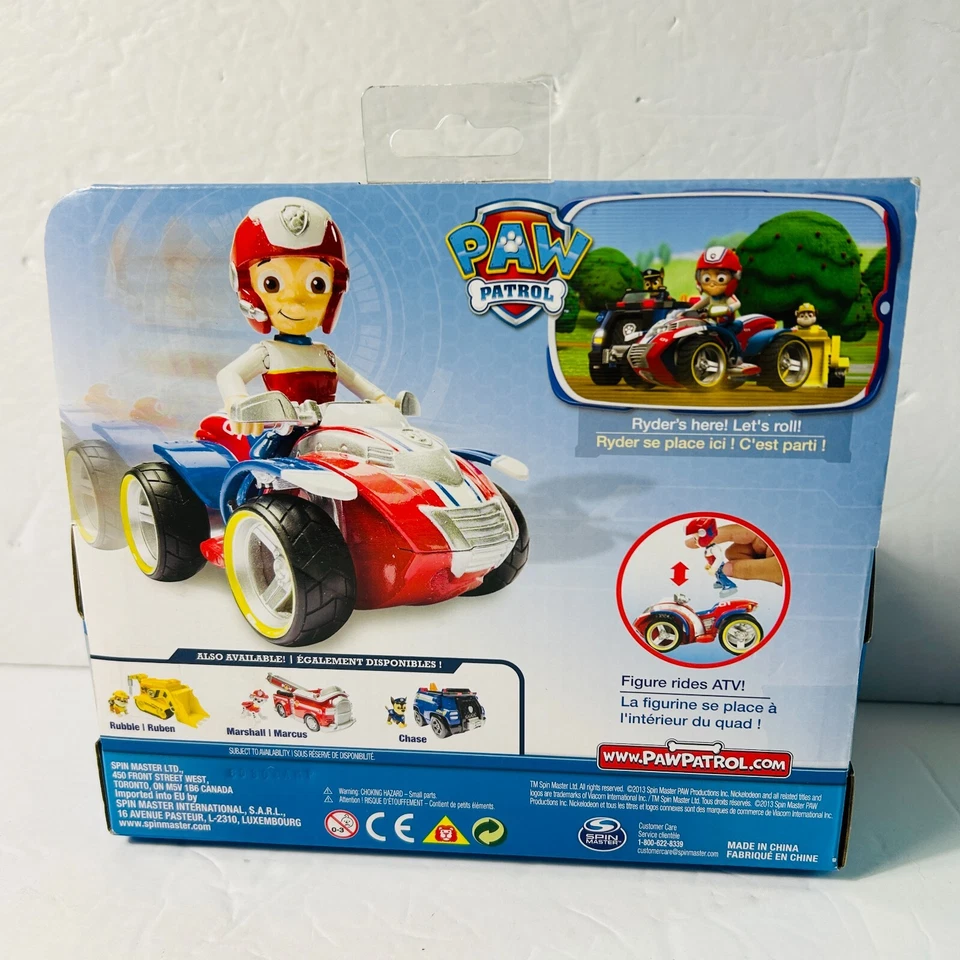 Paw Patrol Ryders Rescate ATV Juego Nikelodeon Posable Figura 2013 Edades 3+ NUEVO Foto 3 de 4