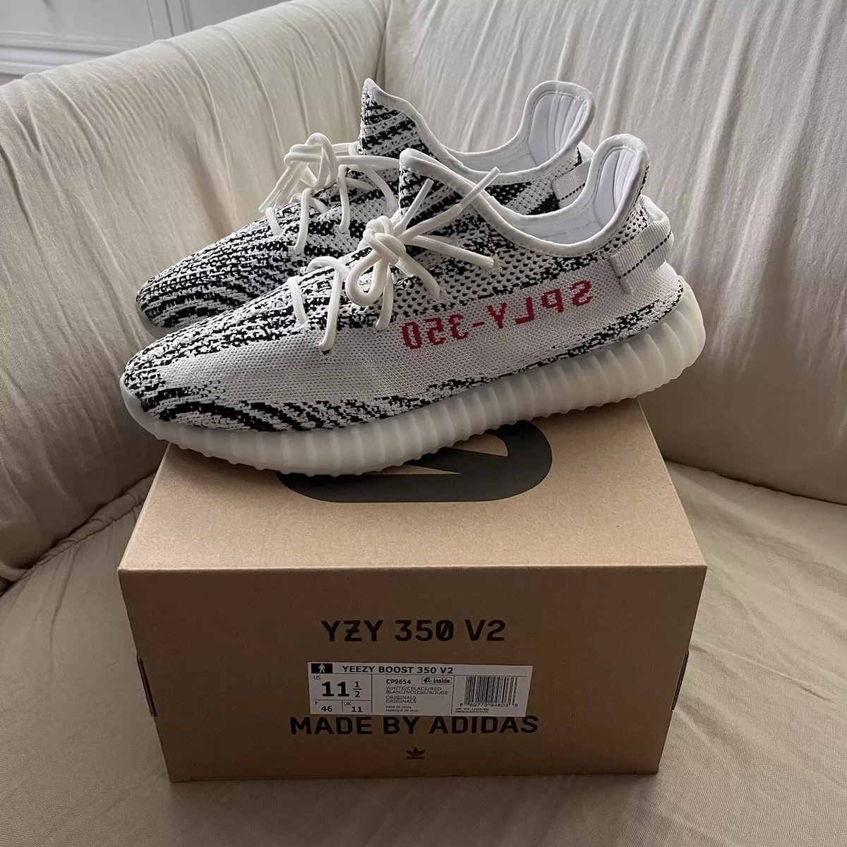 adidas yeezy boost 350 v2 zebra new size 11.5 ships ASAP eBay