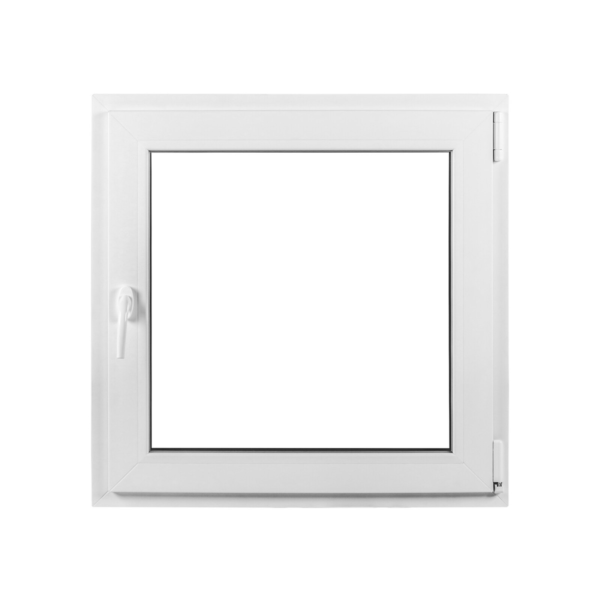 Finestra In PVC Per Cantina 60x40 Cm, Bianca, Con Doppio Vetro E Apertura Girevole - Sistema A 4 Camere, Perfetta Per Garage E Vani Tecnici