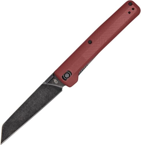 G1067528 Gerber Pledge Liner Lock Folding Knife 7Cr17MoV Reverse Tanto Blade Red