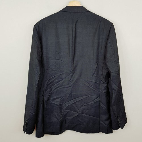 HERRINGBONE Sydney Mens Size 40 Dark Grey Wool Dailey Suit Blazer Jacket - Picture 7 of 7