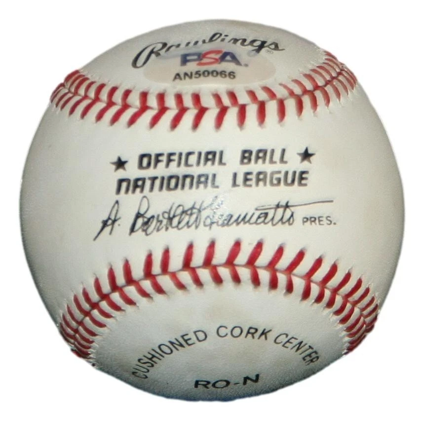 Eddie Matthews Milwaukee Braves Signed ONL Baseball Inscribed PSA/DNA - Image 2 of 2