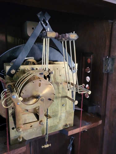 Antique German Junghans 104 years old Westminster chime massive  clock ( 0580 ) - Picture 9 of 21