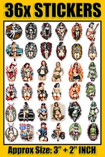 Military Sexy Anime Pinup Sticker Pin up Tattoo Girl Retro US Army Navy Stickers