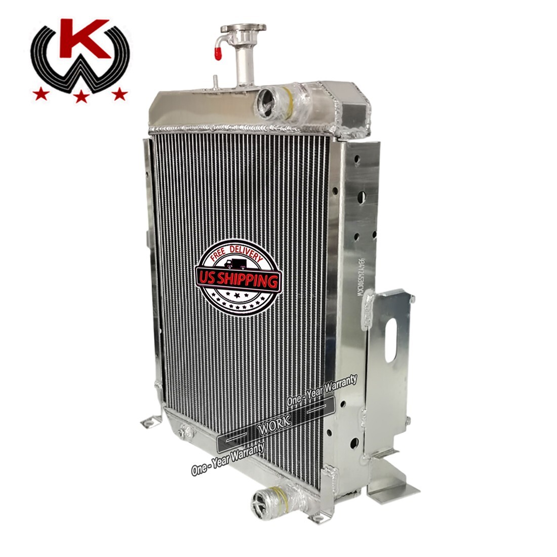 #66496C2 Alum 3Row Radiator For Case IH 574 674 2500A Tractor#539567R2 & 539567R
