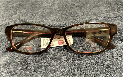 NEW Designer Looks for Less Burgundy Eyeglasses Frames 53-16-140 Ret$54