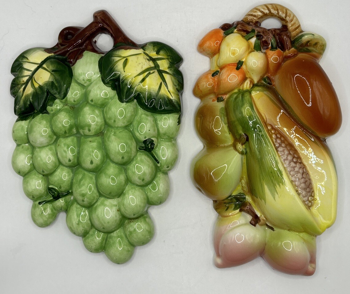 フルーツ壁掛け2個セット Vintage Retro Fruit Wall Hangings Set of 2 | eBay
