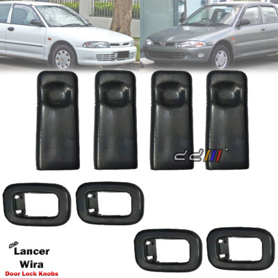 Set 4pcs Door Lock Know & Base For Mitsubishi Lancer Mirage 1991