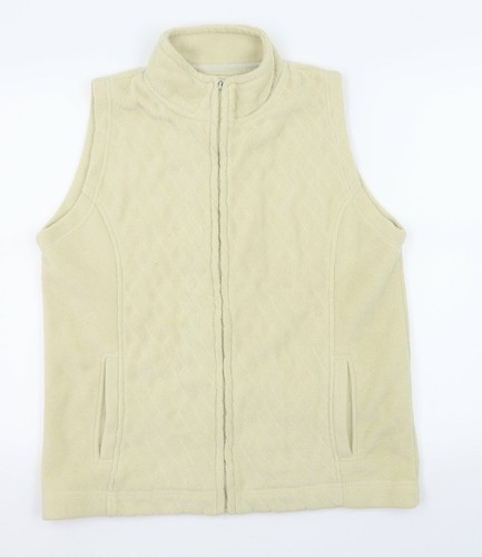 EWM Womens White Gilet Coat Size 14 