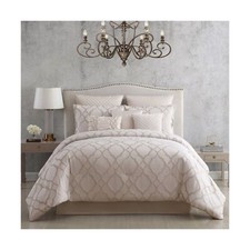 Riverbrook Home 100 Polyester Comforter Set, King, Tinley - White, 10 Piece ...