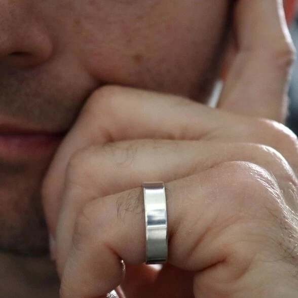 Sterling Silver Signet Ring, Engraved Ring, Men's pinky ring, Birthday Gift