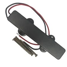 Closed Cover J Black Pickup Fender Jazz Bass Neck Spaced with Hardware