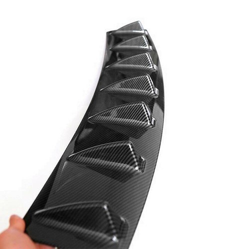 For Subaru Legacy Impreza 2000-21 Rear Bumper Diffuser 7 Fin Spoiler Lip Carbon - Foto 7 di 13