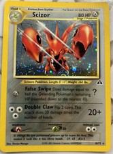 Pokémon TCG Scizor Neo Discovery 10 Holo Unlimited Holo Rare