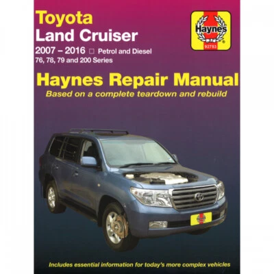 HAYNES PUBLISHING Toyota Land Cruiser 76/78/79/200 serie 2007-2016 manual de taller Haynes