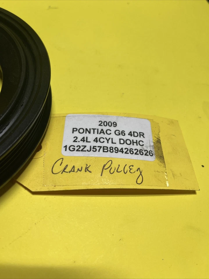 2009 Pontiac G6 кривошипно-шатунный шкив 2,4 л A90 - Изображение 2 из 3