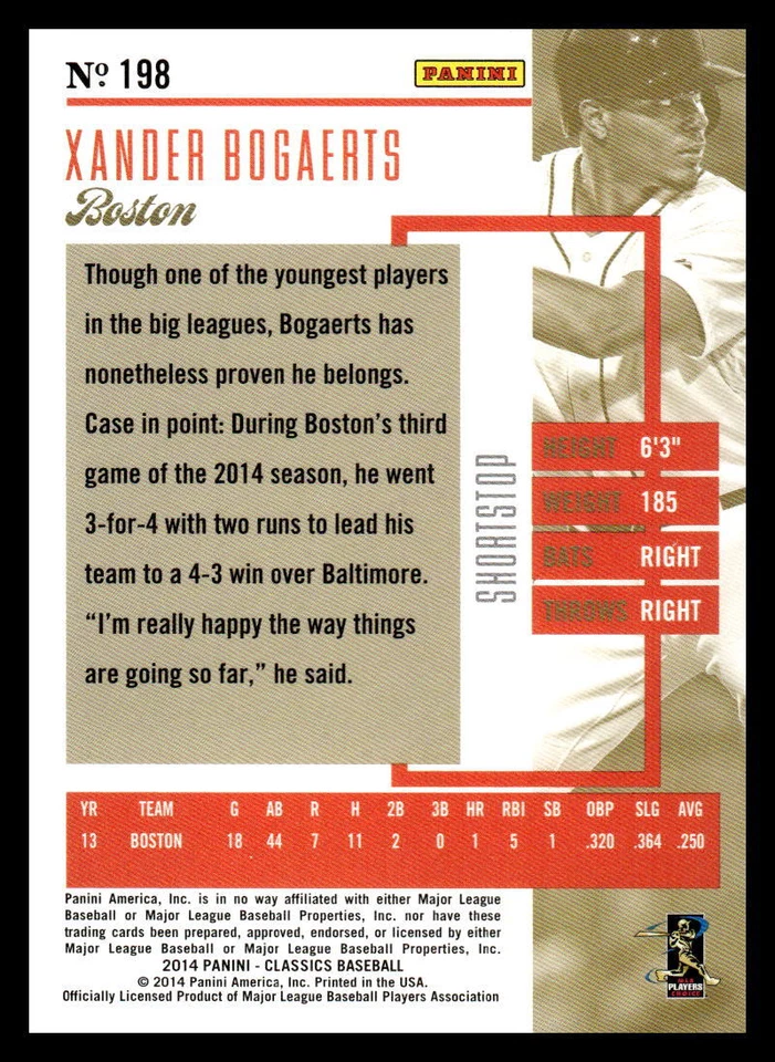 2014 Panini Classics Rookies #177 Jose Abreu RC Rookie Card Chicago White Sox - Image 2 of 2