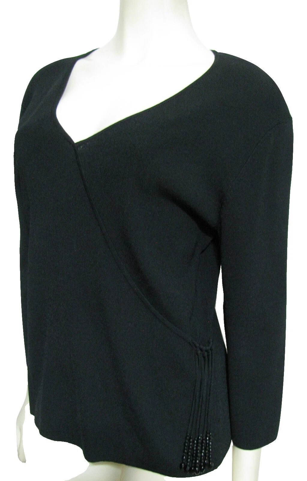 Suéteres femininos Coldwater Creek Preto