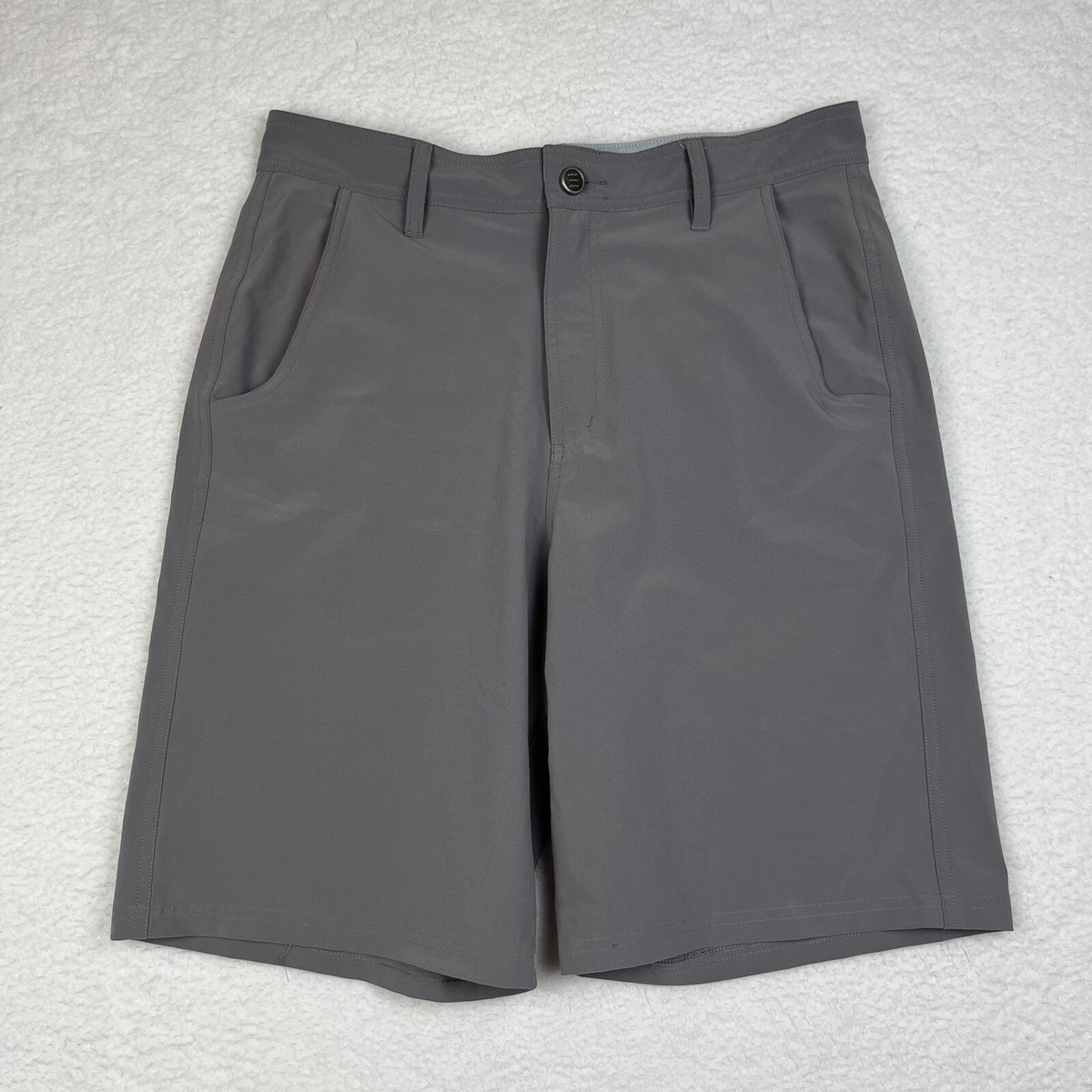 【美品】F.C.R.B. CHINO SHORTS Gray L Free Fly Grey lightweight chino shorts board Mens Size 30
