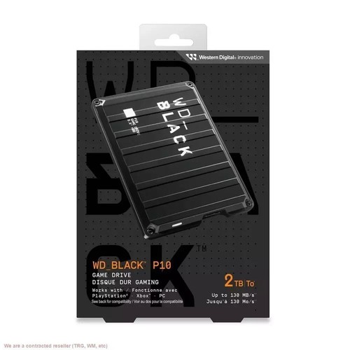 Western Digital BLACK P10 2TB HDD Game Hard Drive PS Xbox WDBA2W002BBK New