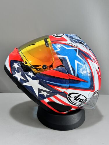 Arai Rx7x Hayden Motorcycle Red Full Helmet Riding Full Face Helmet Universal - Picture 9 of 13
