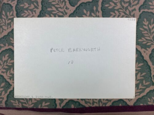 Peter Barkworth - Where Eagles Dare - Patton - The Price - Autographed 1965 - Picture 2 of 2