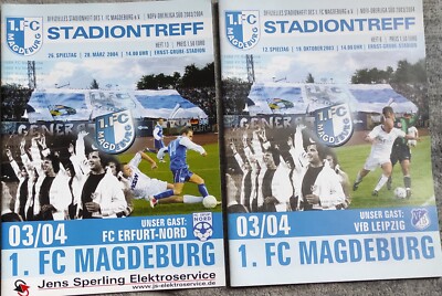 2 Programme 1. FC Magdeburg-VfB Leipzig/FC Erfurt Nord 2003/04