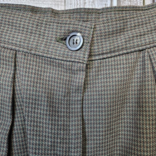 Calvin Klein Sport Gr. 10 Midi Bleistiftrock Hahnentritt Muster braun lang Wolle  - Bild 3 von 9