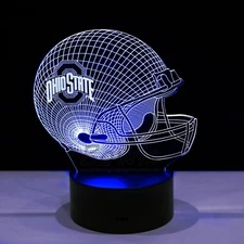 Ohio State Buckeyes OSU College Football Light Lamp Home Decor Gift Souvenir