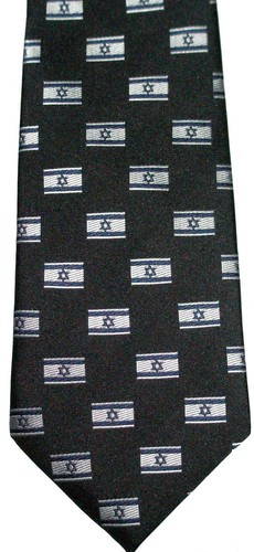 ISRAEL NECKTIE NEW TIE STATE OF ISRAEL FLAG JERUSALEM HEBREW MIDDLE EAST JEWISH - 第 1/1 張圖片
