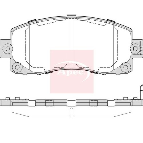 For SUBARU XV GT 2017 on BRAKE PADS (FRONT) (R90) PAD2398