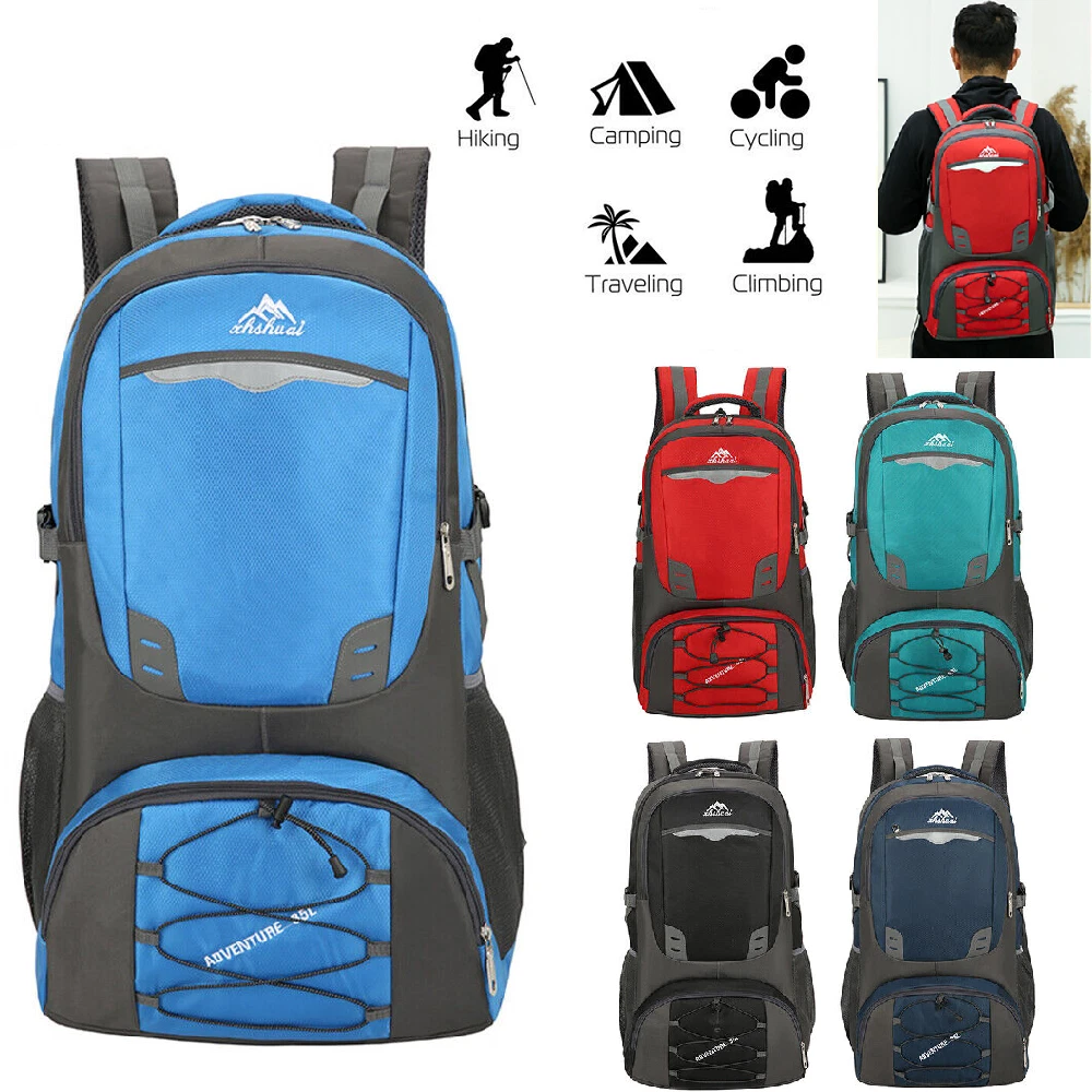 New Design Backpack 60L 85L Nylon Outdoor Travelling Waterproof Hiking Backpack