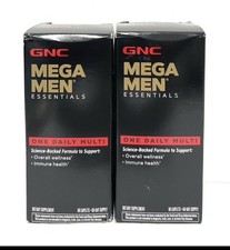 2x GNC Mega Men Essentials One Daily Multi Vitamin - 60ct 120 Total Exp. 12/25