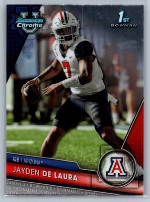 2023 Bowman University Chrome #30 Jayden de Laura