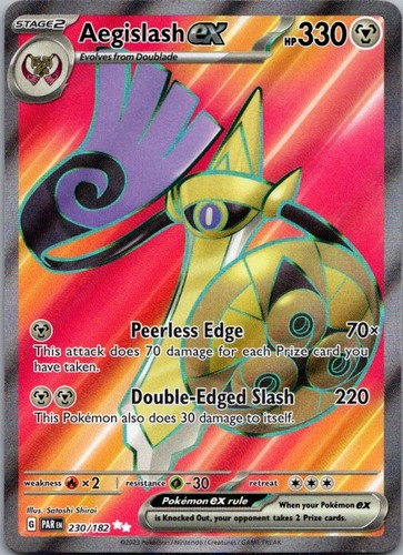 Aegislash ex 230/182 Paradox Rift Secret Rare Holo