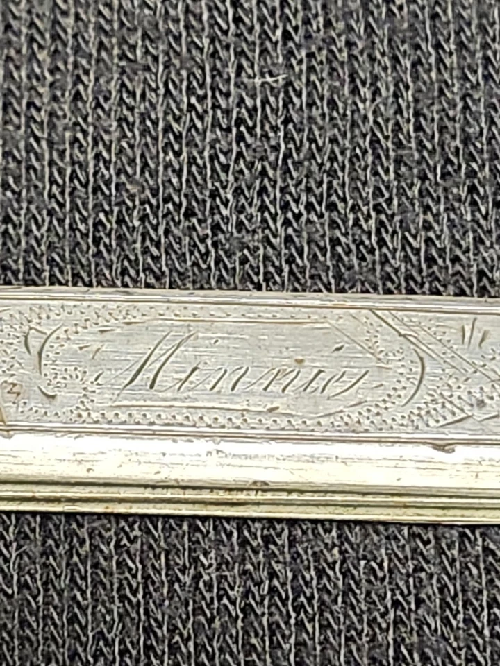 Vintage Minnie monogrammed Knife Sterling Fruit Pocket Pick & Knife 2 Blade - Image 2 of 4