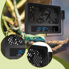 Reptile Fan with High Temp Alarm Humidity Controller Thermometer Hygrometer