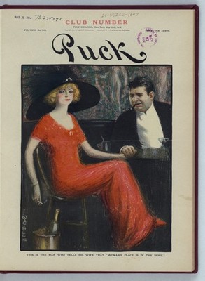 Puck Magazine 1912 Woman Suffrage Vintage Cartoon Photo Reprint