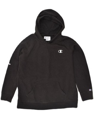 CHAMPION Herren Graphic Hoodie Pullover Medium Schwarz Baumwolle W003